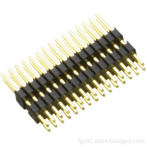 1.27mm Pin Header, Single Row Dual Base Straight